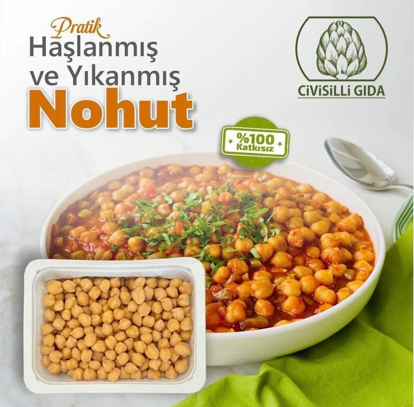 Haşlanmış Nohut 500 gr