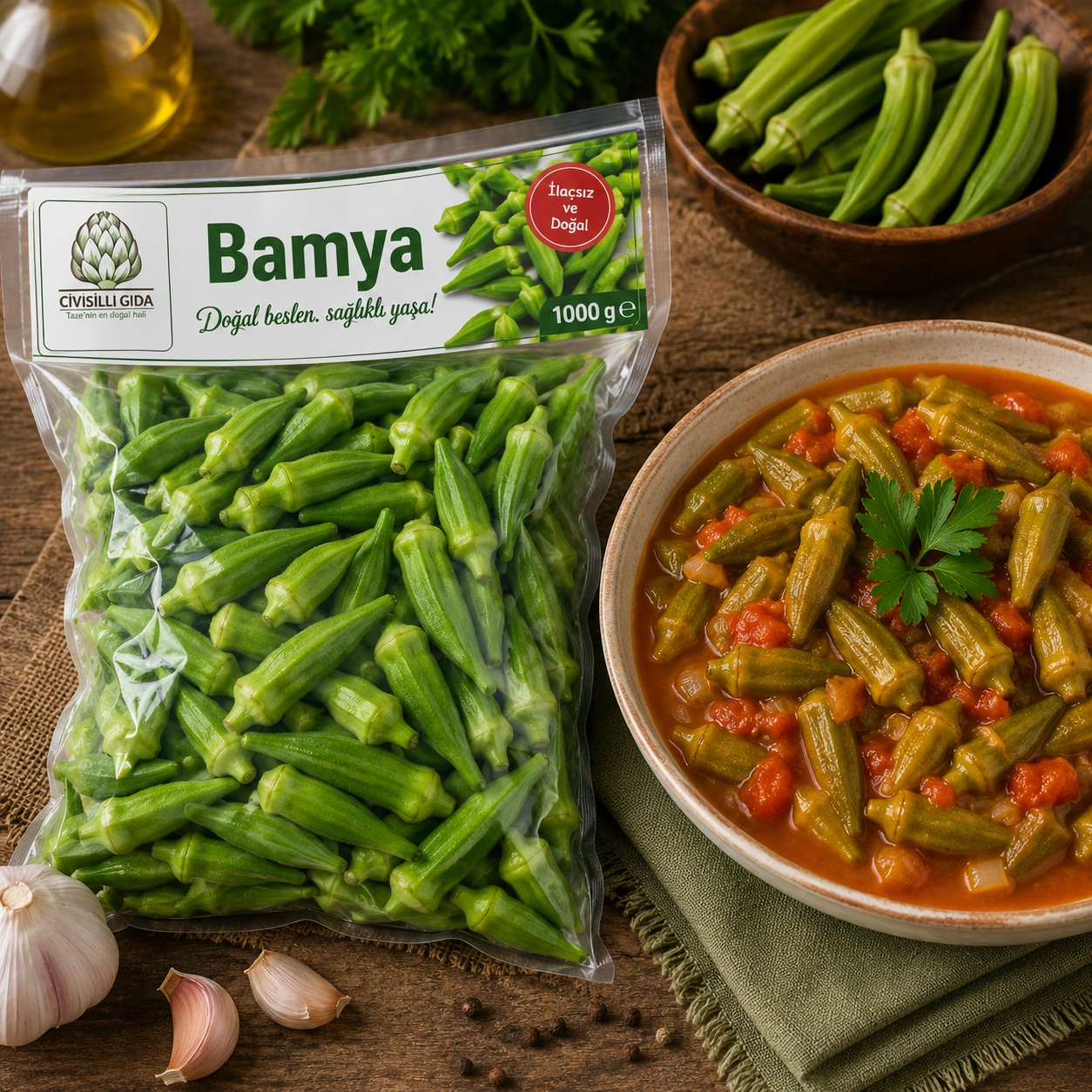Ayıklanmış Mini Bamya 450gr