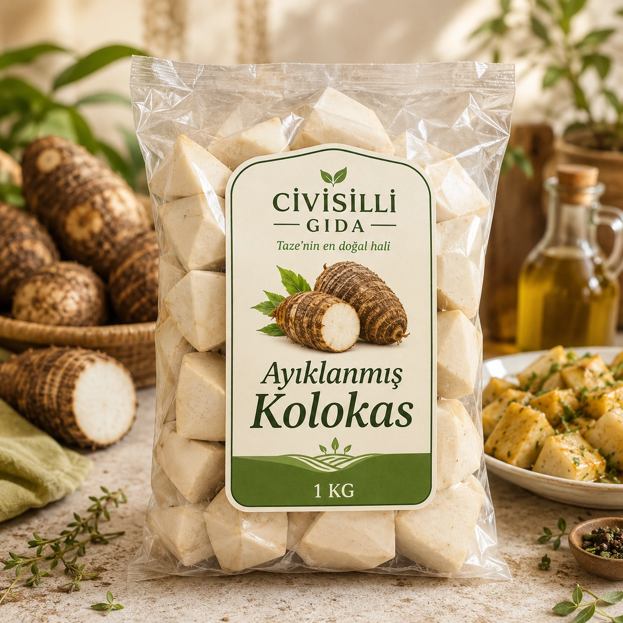 Ayıklanmış Kolokas 1 KG